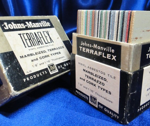 Asbestos was commonly used in tiles