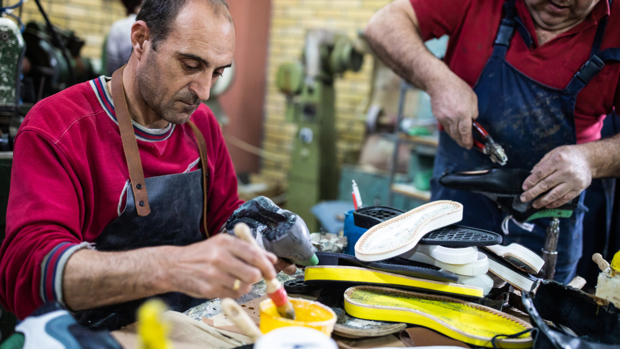 Textile mill workers